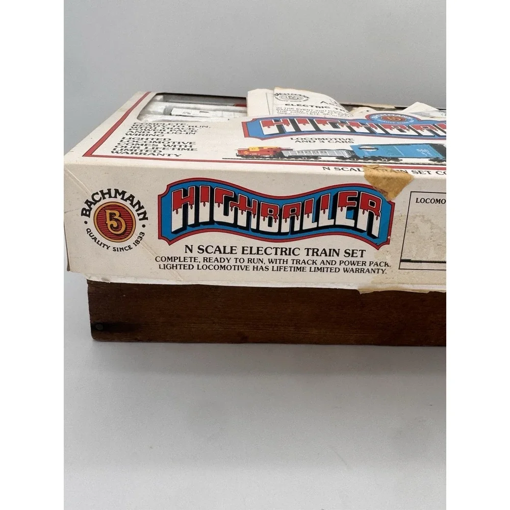 Bachmann Highballer N Scale Santa Fe Analog DC Train Set 50-4300 Incomplete VTG